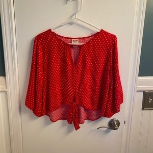 Mossimo Cropped Tie Top